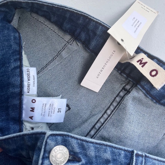 NWT AMO Audrey Wide-Leg Starlight Jeans size 31 - Picture 12 of 14
